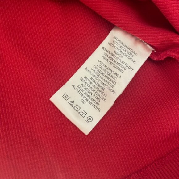 Maeve by Anthropologie Red Split-Neck Casual Blouse M - 3/4 Sleeve - EUC - Picture 5 of 5